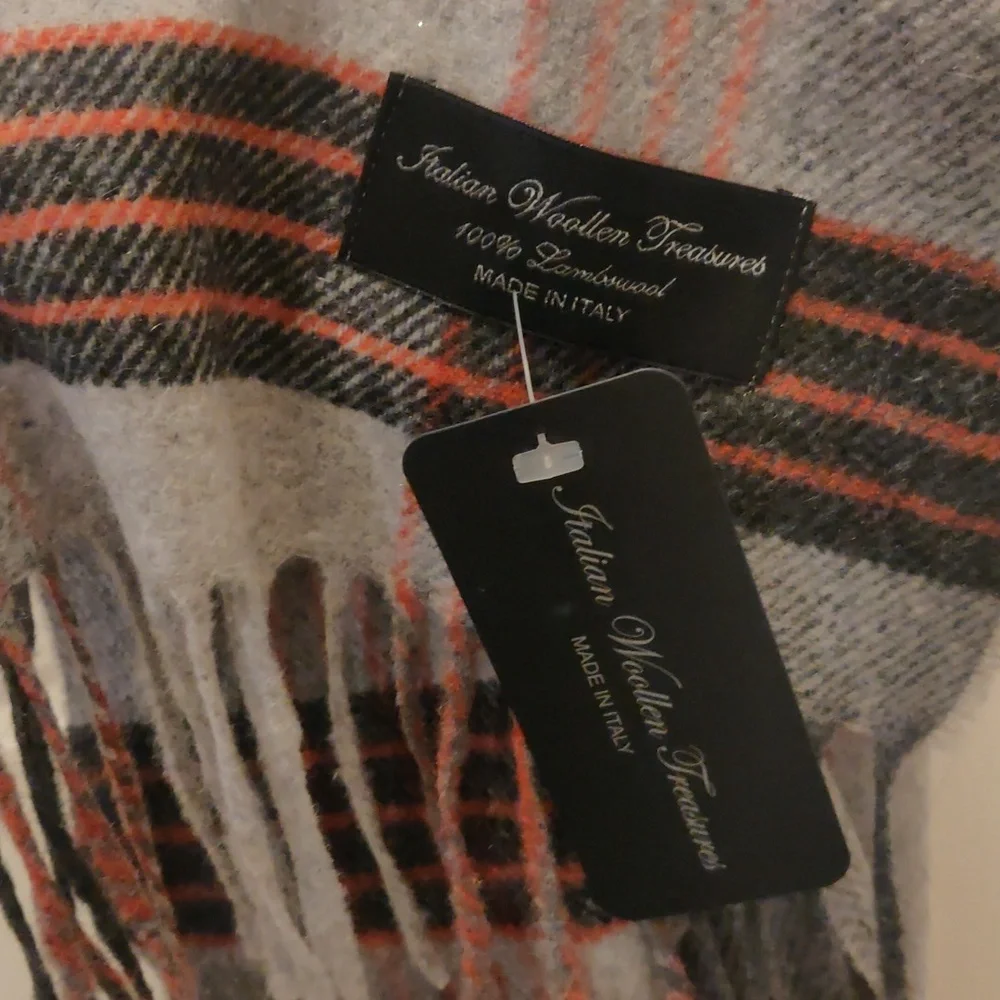 New!Luxury 100% Lambswool Soft Plaid Scarf Handcrafted